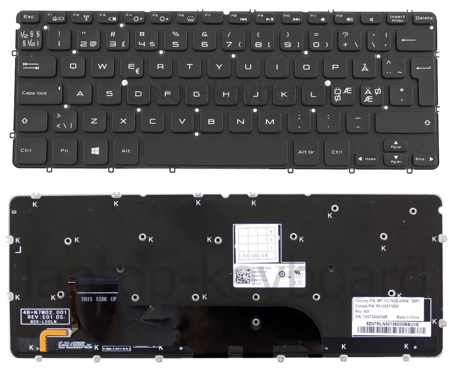 DELL XPS13 9333 L321X L322X 1321X Laptop Keyboard