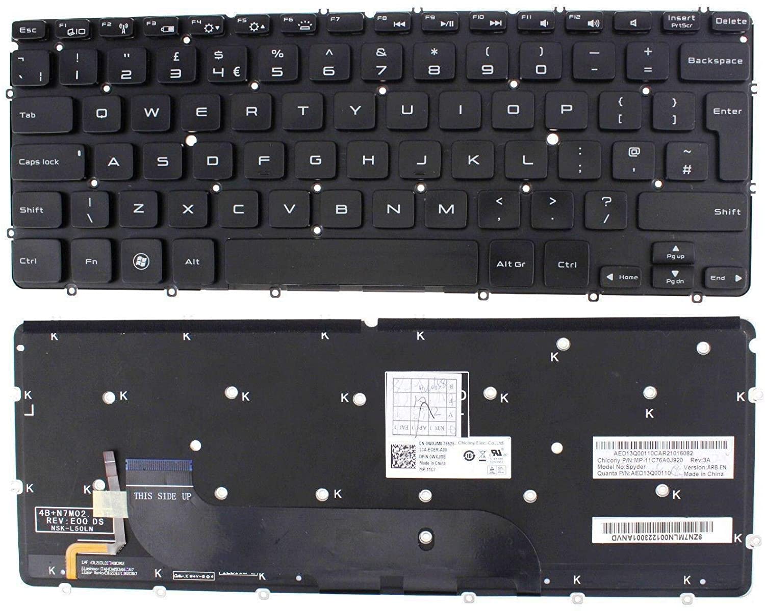 DELL XPS13 9333 L321X L322X 1321X Laptop Keyboard - Image 2